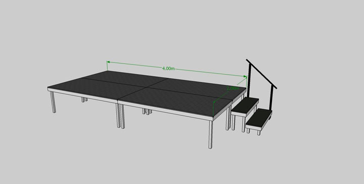 escenario 4 x 2 - 4 modulos